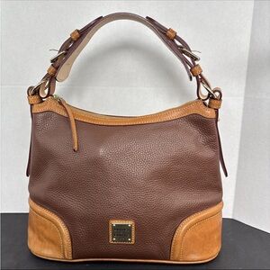 Dooney & Bourke Wexford Leather Hobo Shoulder Women’s Bag Large Brown